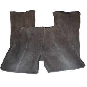 Lee Dark Gray Knit Denim Pants Women XS Pull On Stretch Bootcut Casual